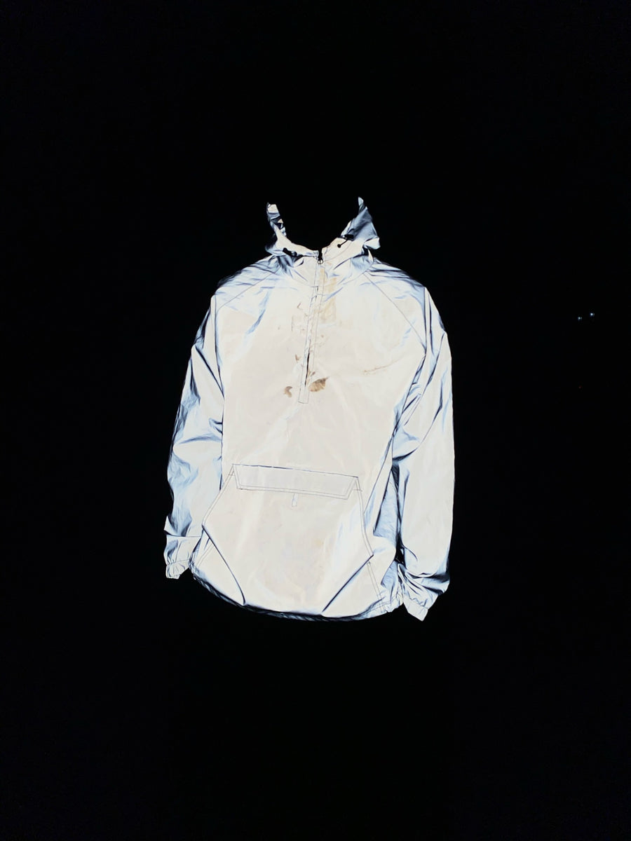 Zine Glo Reflective Silver Anorak Windbreaker Jacket