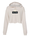 Deluxe Box Logo - Bella & Canvas - Cropped Hooded Sweatshirt