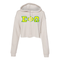 Greek - Bella & Canvas - Cropped Hooded Sweatshirt - Customer's Product with price 85.00