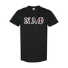 Nu Alpha Phi - Old English T-shirt (Maroon on White)